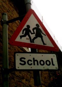 School sign