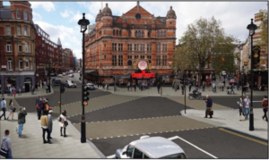 The proposed layout of Cambridge Circus
