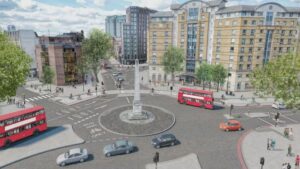 St George’s Circus North-South Cycle Superhighway proposals (source TfL)