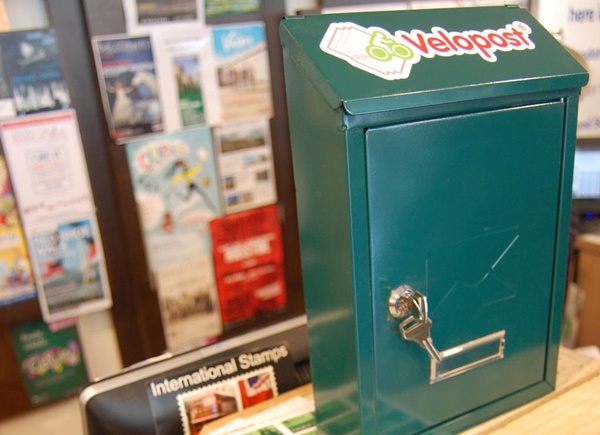 Velopost post box (Source VelopostSW via Twitter)