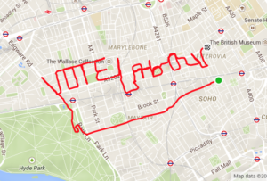 Vote Labour 15 (Chris Ward on Strava)