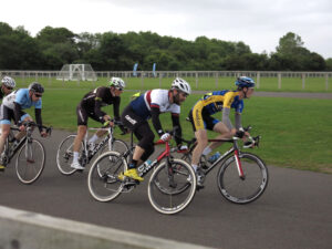 Cat 3 racing on a cheap bike - wide line