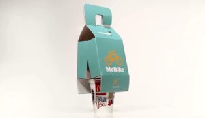 McBike packaging (still taken from YouTube video)