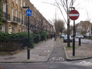 Part of route of proposed Quietway through Islington (copyright Simon MacMichael)