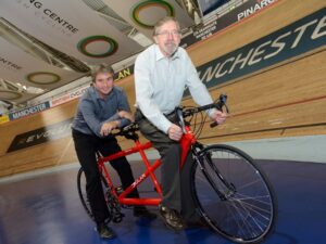 Greater Manchester Cycling Partnership launch (Councillor Fender and British Cycling’s Ian Drake)