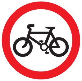 No cycling sign