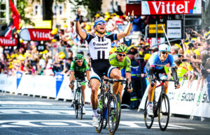 TdF 2014 Kittel wins S1 – picture credit Welcome to Yorkshire, le Tour Yorkshire com