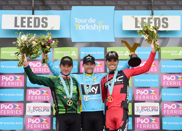 Tour de Yorkshire 2015 final podium (SWPix, Welcome to Yorkshire)