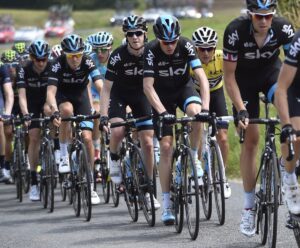 Watson Team Sky riding in group