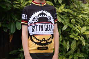 Get in Gear Short Sleeved Kids Cycle Jersey [Conflict]