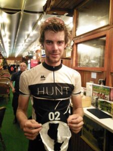 Josh Ibbett after winnng Transcontinental Race 2015 (picture Transcontinental Race on Twitter)