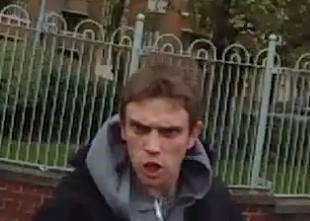 Man who pushed woman off bike in Tower Hamlets (image released by Met Police)