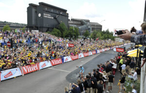 TdF 2014 Vincenzo Nibali after winning in Sheffield (picture credit Welcome to Yorkshire)