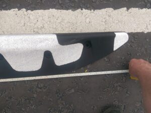 Orca lane divider (image via North East Motorcycle Action Group)