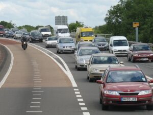 Outer London traffic (image CC licensed by nikoretro via Flickr)