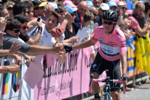 Rigoberto Uran at Giro 2014 S13 start &ndash; picture credit LaPresse