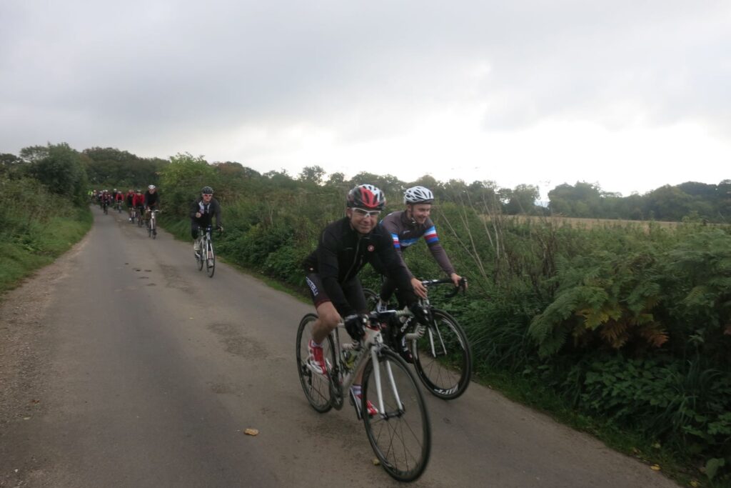 Team road.cc Winchester ride out – smiling for the camera.jpg