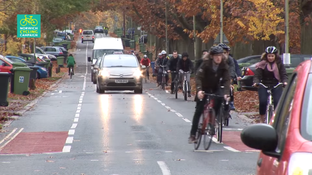 Norwich Cycling Campaign the Avenues cycle route