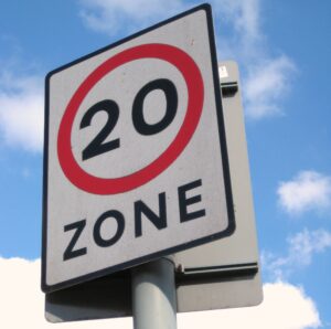20mph sign (CC licensed by EdinburghGreens via Flickr)