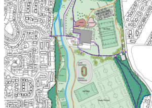 The chosen option for Hunter’s Hall Park has no road circuit