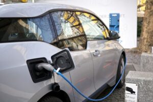 BMW i3 electric car (licensed CC BY 2.0 by Karlis Dambris on Flickr).JPG