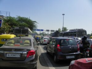 Traffic jam near Delhi (CC licensed by Veeresh Malik via Flickr).jpg