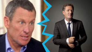 Lance Armstrong and Piers Morgan (pictures Oprah still and CNN publicity shot).jpg
