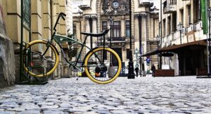 Pegas bike in Bucharest (CC licensed by John PX via Flickr).jpg