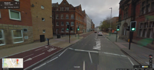 Leicester Newark St bike lane
