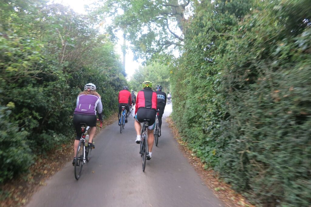 Team road.cc Winchester ride out – up the hill.jpg