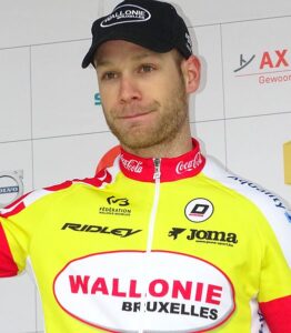 Antoine Demoitie on podium at Handzame Classic 2015  (licensed CC BY-SA 3.0 by Jérémy-Günther-Heinz Jähnick ).JPG