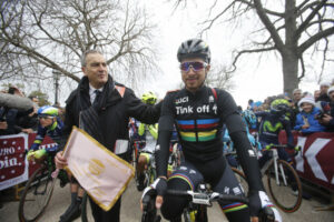 Peter Sagan at 2016 Strade Bianche (picture ANSA, Peri-Carconi).jpg