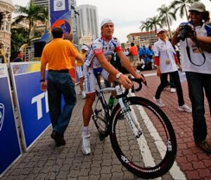 Mattia Gavazzi during the 2009 Tour of Langkawi (CC licensed by Hazrulnizam Rosle via Flickr).jpg
