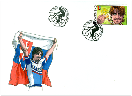 Peter Sagan 1 eurio stamp first day cover.JPG
