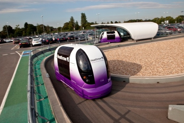 Heathrow Airport Personal Rapid Transport pods (picture- Ultra Global PRT)
