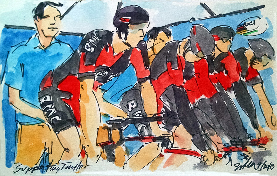 Art of Cycling by Greig Leach – Richmond 2015 UCI Road World Championships – Supporting Taylor.jpg