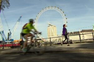 Janet Street-Porter making full use of one of the capital’s underfunded pedestrian lanes (via iPlayer).jpg