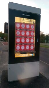 Sheffield bike lane billboard space for cycling stickers