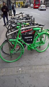 Wagamama advertising bike