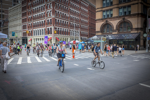 Cyclists in New York City (licensed CC BY-SA 4.0 by Billie Grace Ward).jpg
