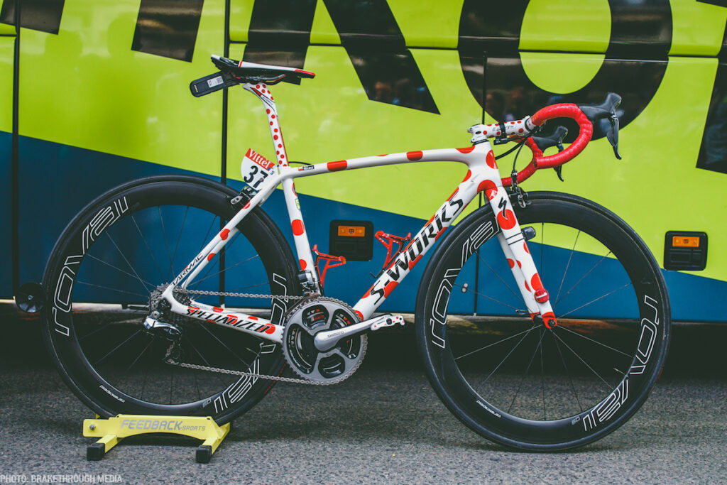 Rafal Majka polka dot Specialized Tarmac 1.jpg