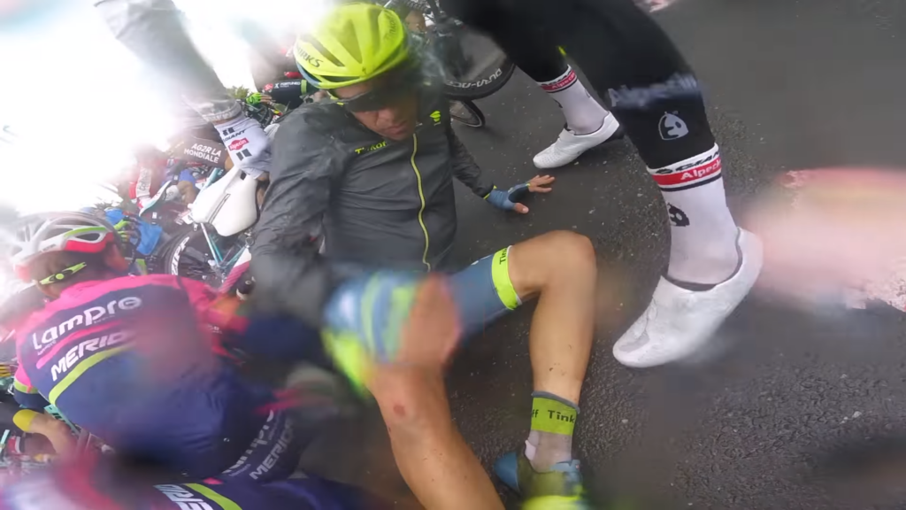 Contador stage 2 crash Tour de France 2016