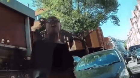 Aggressive driver in Kensington (source Jeremy Vine on Facebook).PNG