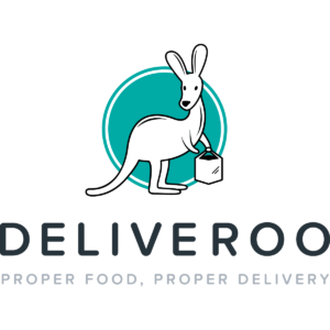 Deliveroo logo (colour, text underneath, English tagline, 1200x1200px).png