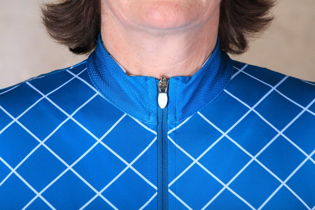 La Passione Summer Jersey Checked Ottanio Women – collar.jpg