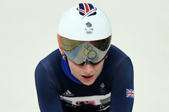 Laura Trott in the omnium at Rio 2016 (copyright Britishcycling.org_.uk).jpg