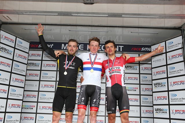 Tao Geoghegan Hart after winning U23 national road race champs 2016 (copyright Britishcycling.org_.uk).jpg