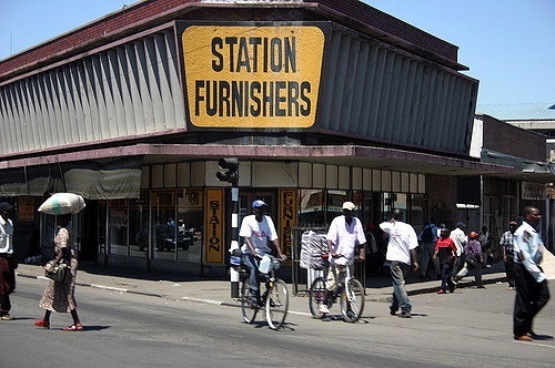 Cyclists in Harare (CC licensed by Carrie Cizauskas via Flickr).jpg