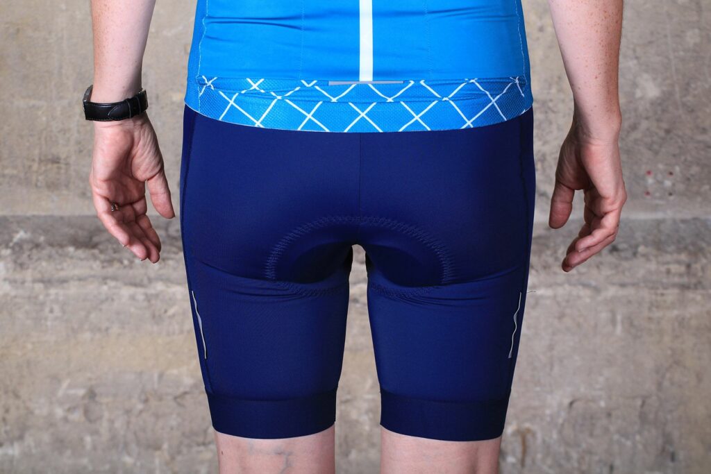 La Passione Summer Bib Shorts Blue Woman – back.jpg