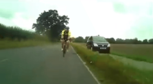 Motorist on cycle path (source Ely and District Cycling Club on Facebook).PNG